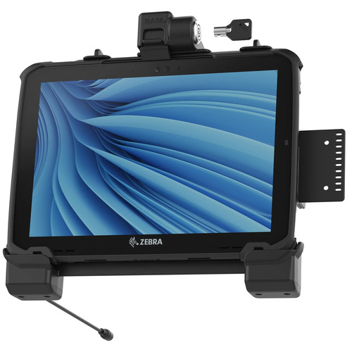 RAM-HOL-ZE22PLU - RAM POWER ONLY LOCKING CRADLE FOR ZEBRA ET8X TABLETS