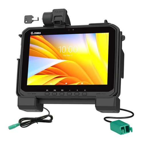RAM-HOL-ZE25PD2LU - RAM POWER + DUAL DATA LOCKING CRADLE FOR ZEBRA ET6X TABLETS