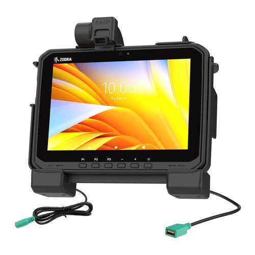 RAM-HOL-ZE25PDU - RAM POWER + DATA CRADLE FOR ZEBRA ET6X TABLETS