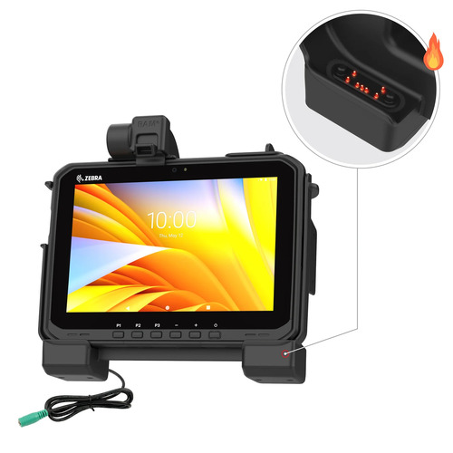 RAM-HOL-ZE25PHU - RAM POWER ONLY CRADLE FOR ZEBRA ET6X TABLETS WITH HEATED PCB
