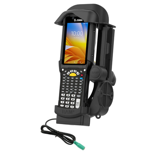 RAM-HOL-ZE32PU - UNPKD POWER ONLY RAM SPRING LOADED CRADLE FOR ZEBRA MC9300 SCANNER