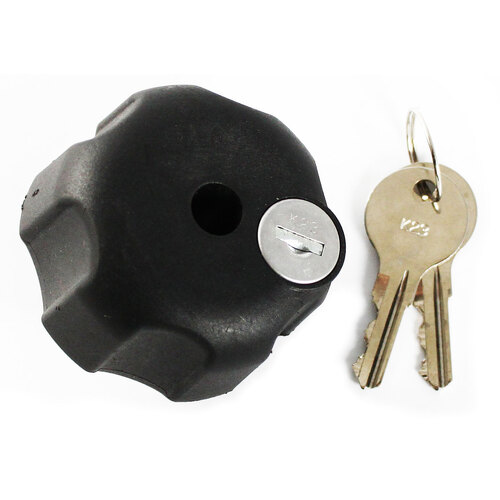 RAM-KNOB5LU - KNOB W LOCK & 5/16"-18 BRASS HOLE C SIZE