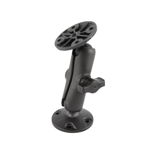 RAP-B-101U - RAM® Universal Composite Double Ball Mount with Two Round Plates