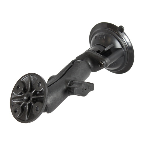 RAP-B-166-202U - UNPD RAM MNT W/ SUCTION BASE DBL ARM RND