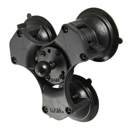 RAP-B-365-224-1U - RAM® Twist-Lock™ Triple Suction Cup Ball Base - B Size