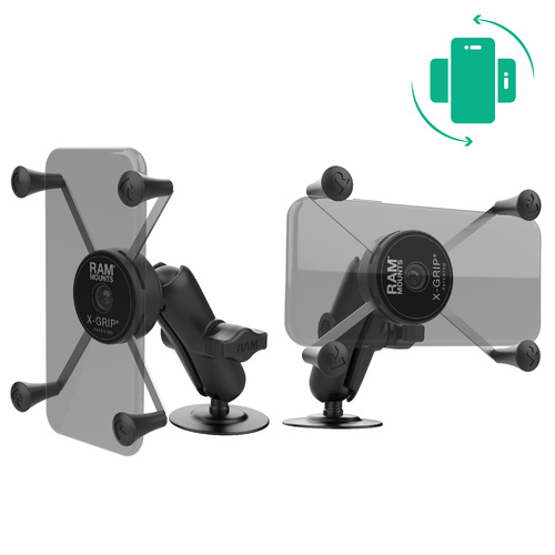 RAM Rotating X-Grip Large Phone Mount with Flex Adhesive Base