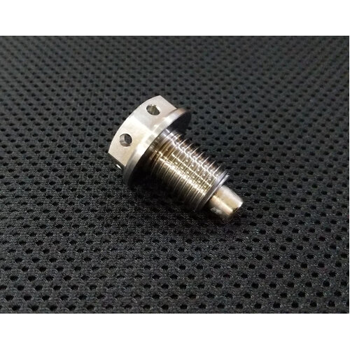 RaceFasteners Titanium Magnetic Drilled Sump Plug M12-1.5p For Various Honda Models