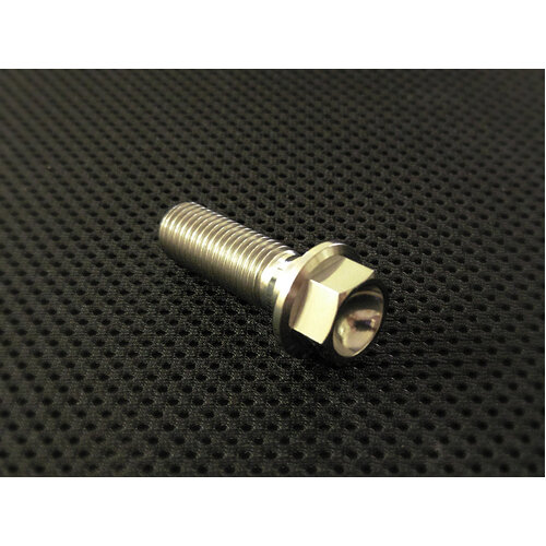 RaceFasteners M10 x 1.25 Titanium Hex Flange Bolt (30mm)
