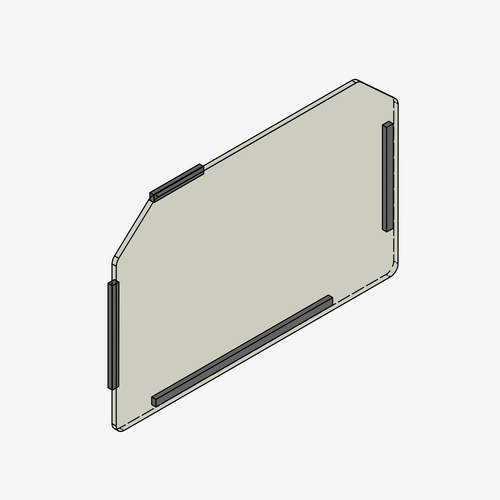 Bonamici Racing Glass dashboard cover protection spare part