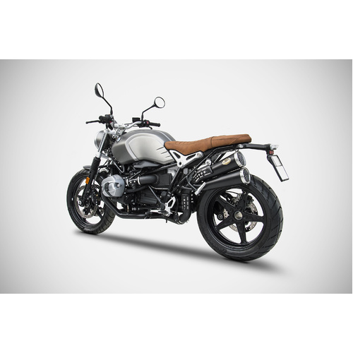 Zard THUNDERBOLT-BLACK SS RACING SLIP-ON For BMW R nine T Scrambler 21_23
