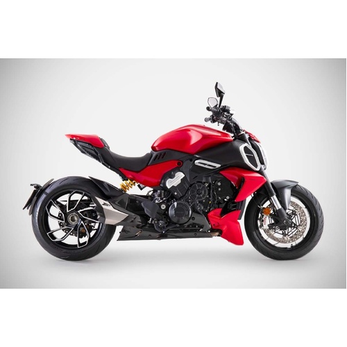 Zard Mako Slip-On Exhaust For Ducati Diavel V4 (2023 - Onwards) - Racing Version