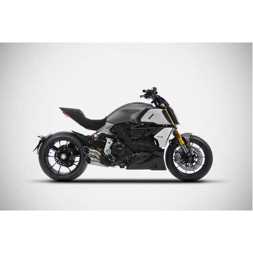 Zard BLACK SS E5 SLIP-ON KIT For DUCATI DIAVEL 1260 EURO 5 21_22
