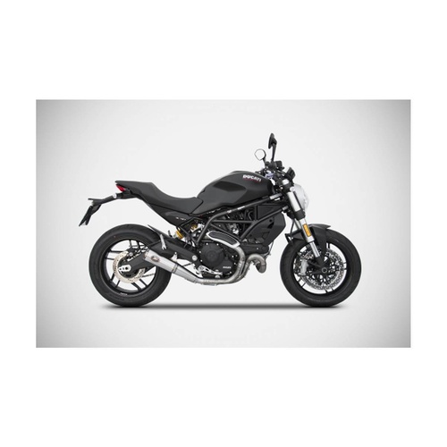 Zard ZUMA-SS E4 SLIP-ON, BRONZED END CAP&LOGO For DUCATI MONSTER 797 17_19