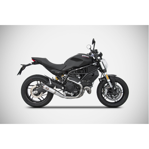 Zard ZUMA-BLACK SS E4 SLIP-ON For DUCATI MONSTER 797 17_19