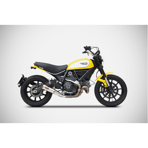 Zard ZUMA-BLACK SS E4 SLIP-ON For DUCATI SCRAMBLER 800 17_19