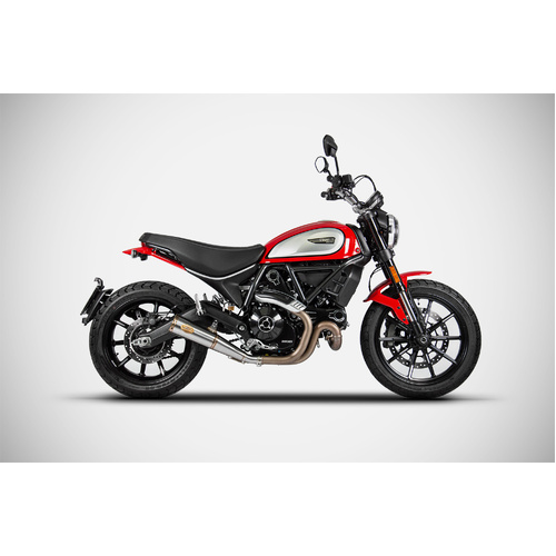 Zard ZUMA-BLACK SS E5 SLIP-ON For DUCATI SCRAMBLER 800 21_22