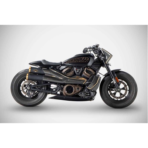 Zard 120TH L.E._ CARBON RADIATOR COVERS + SIDE PANEL+ FRONT FENDER + ALU BILLET REAR SUSPENSION KNOB AND RADIATOR PLUG COVER For  SPORTSTER S 1250 21_