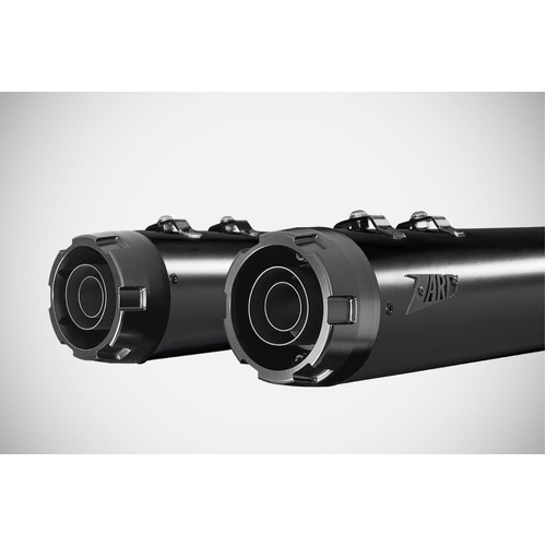 Zard 4.5 Inches Slip-On Exhaust (Street Version) For Harley Davidson CVO Road Glide (2021 - Onwards) - Black