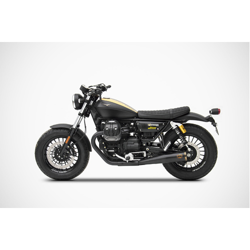 Zard SLIM-BLACK SS E3 SLIP-ONS For  V9 BOBBER/ROAMER 16_19