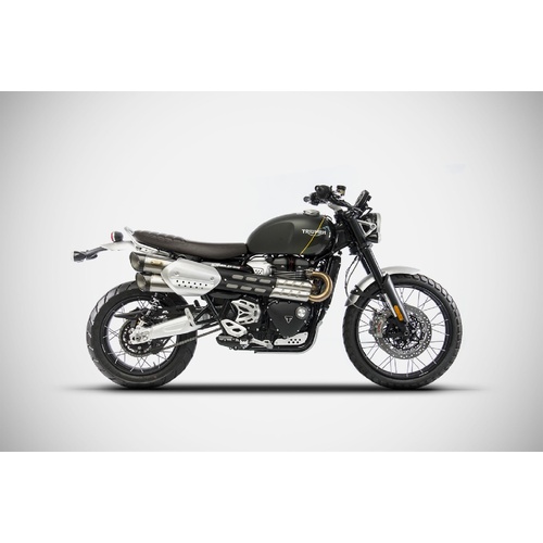 Zard Stainless Steel Slip-On Exhaust (Street Version) For Triumph Scrambler 1200 (2021 - 2023)