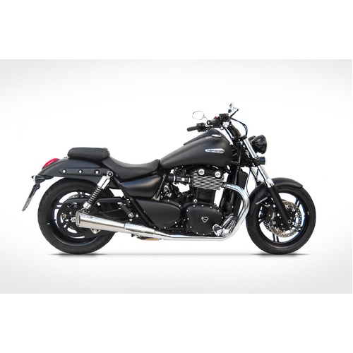 Zard Conical Slip-On Exhaust For Triumph Thunderbird 1600 (2009 - 2016) - Street Version