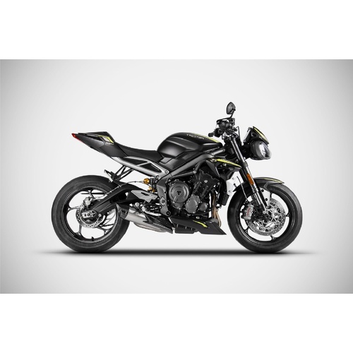 Zard Stainless Steel Slip-On (Street Version) For Triumph Street Triple 765 (2020 - 2022)