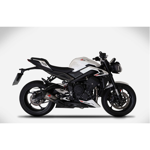 Zard Stainless Steel Full Exhaust Kit For Triumph Street Triple 765 (2023 - Onwards) - Street Version
