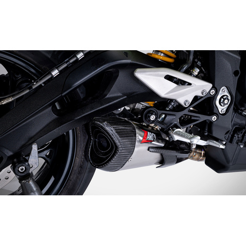 Zard Stainless Steel Full Exhaust Kit For Triumph Street Triple 765 (2023 - Onwards) - Racing Version - Black